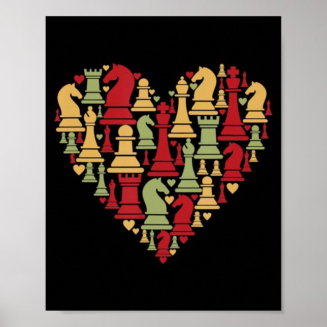 Chess Lover | I Really Love Playing Chess Poster (Front)