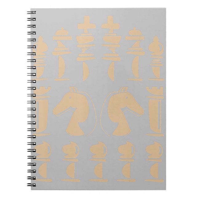 Chess :Lover | Knight Chess Figure Chess Notebook (Front)