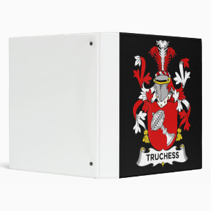 Chess Lover   Truchess Coat of Arms - Family Crest 3 Ring Binder
