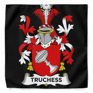 Chess Lover Truchess Coat of Arms - Family Crest Bandana