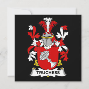 Chess Lover Truchess Coat of Arms - Family Crest Invitation