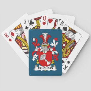 Chess Lover   Truchess Coat of Arms - Family Crest Poker Cards