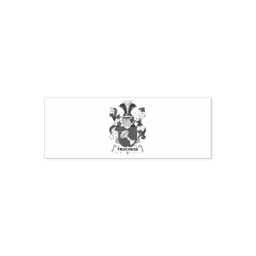 Chess Lover  Truchess Coat of Arms _ Family Crest Self_inking Stamp