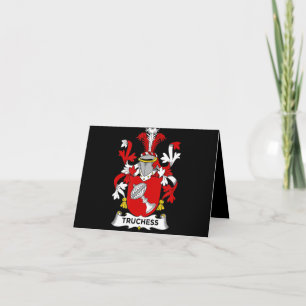 Chess Lover   Truchess Coat of Arms - Family Crest Thank You Card