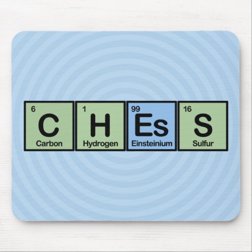Chess Made of Elements Mouse Pad