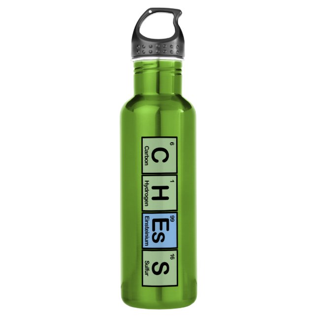 Chess Made of Elements Stainless Steel Water Bottle (Front)