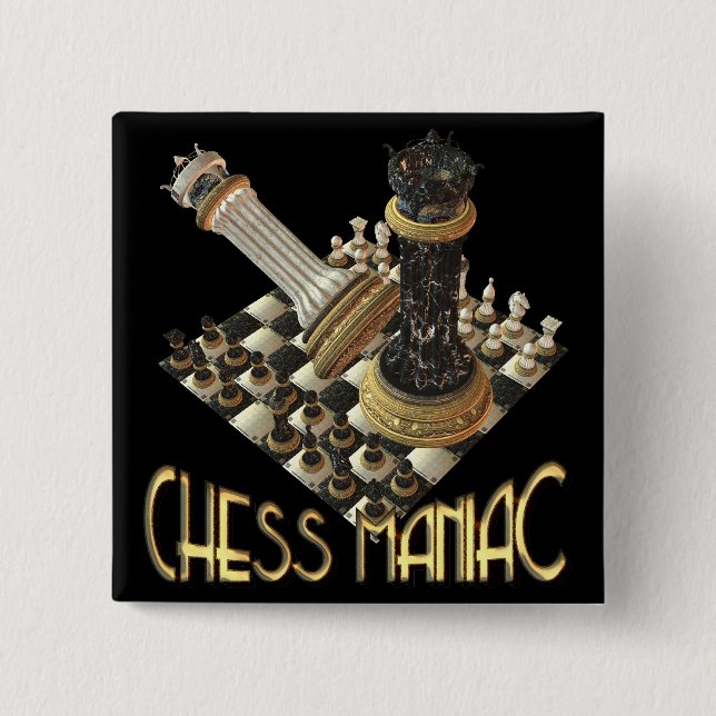 Chess Maniac Button (Front)