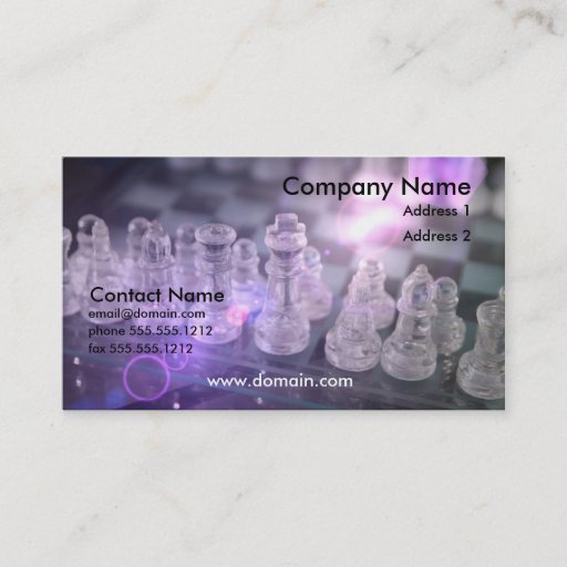 Customizable Chess Master Business Card