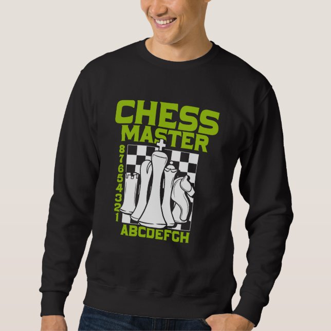 Chess Master Chess Board Pieces Checkmate Grandmas Sweatshirt (Front)