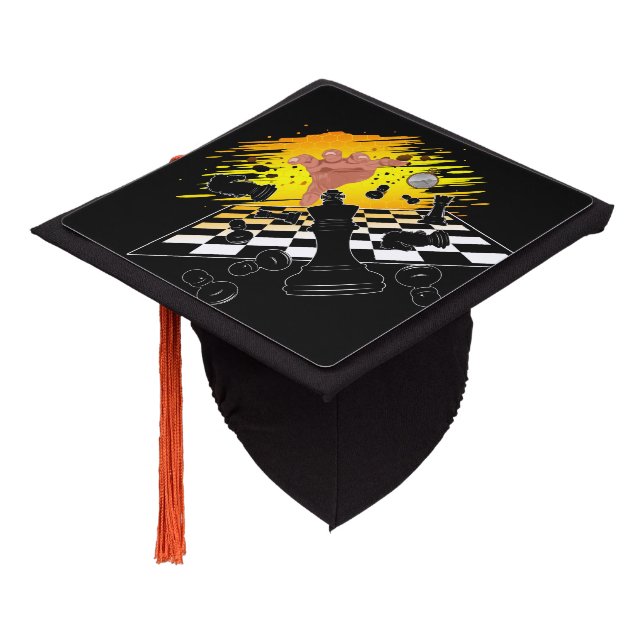 Chess Master Graduation Cap Topper (Angled)