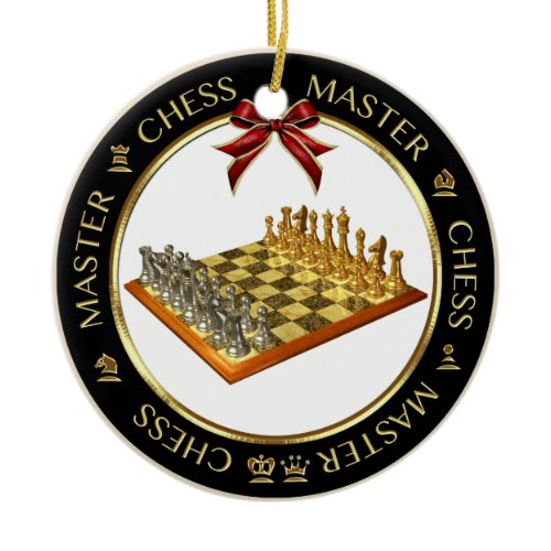 Chess Master Personalized Ornament