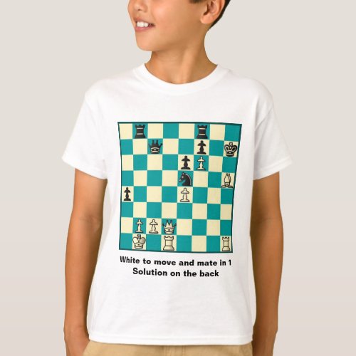Chess Mate In 1 Puzzle 1 T_Shirt