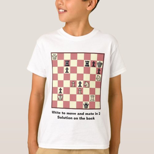 Chess Mate In 2 Puzzle 6 T_Shirt