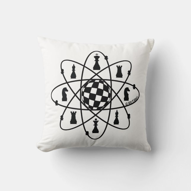 chess matter, chess atom pillow (Front)
