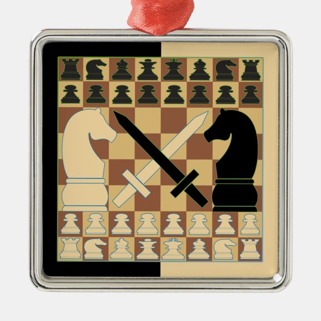 CHESS METAL ORNAMENT (Front)