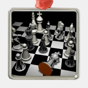 Chess Metal Ornament