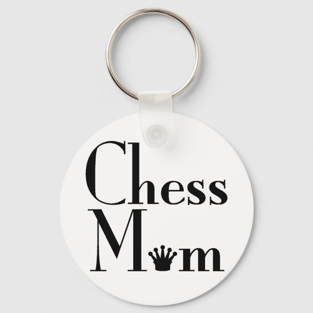 Chess Mom Keychain (Front)