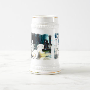 Chess Move  Beer Stein