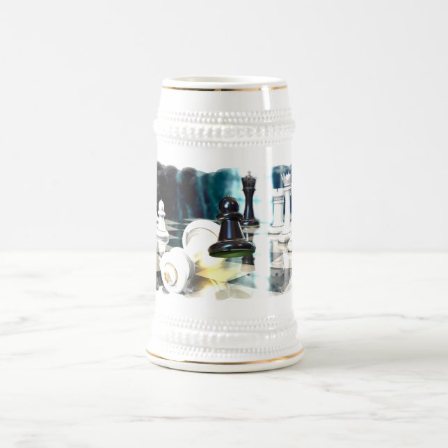 Chess Move  Beer Stein (Center)