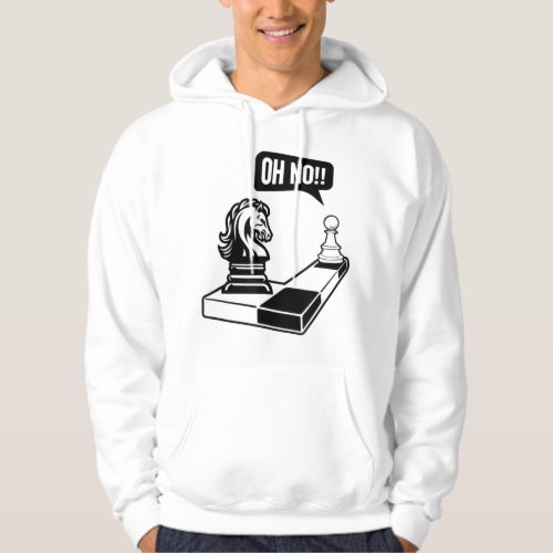 Chess Move Knight To Pawn Chess Lovers Funny Hoodie