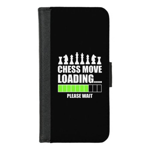 Chess Move Loading _ Please Wait iPhone 87 Wallet Case