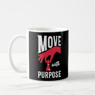 Chess Move With Purpose Player Chess Piece Vintage Coffee Mug
