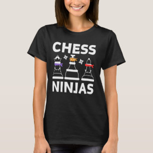 Chess Ninja Art For Kids Boys Girls Chess Player C T-Shirt