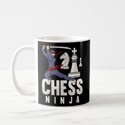 Chess Ninja Funny Chess Player Chess Club Boys  Coffee Mug