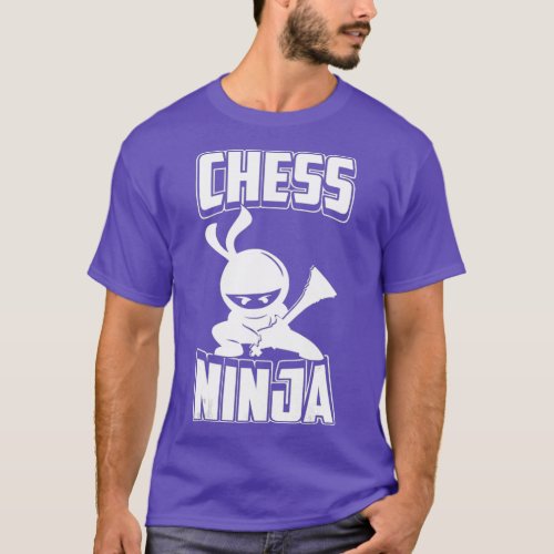 Chess Ninja Funny Japanese Fighter Chess Lover T_Shirt