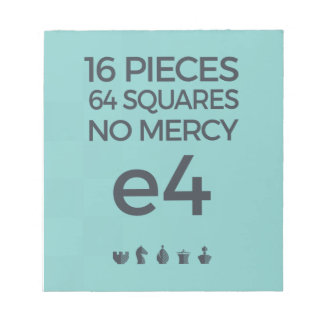 Chess Note Pad: No Mercy