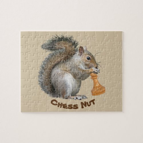 Chess nut jigsaw puzzle