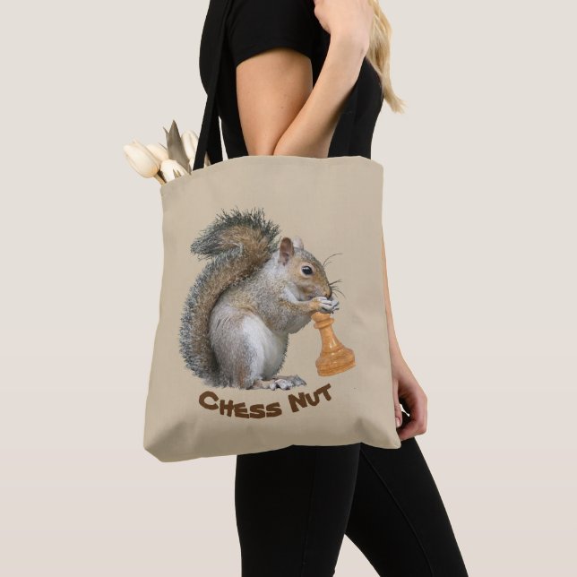 Chess Nut Tote Bag (Close Up)