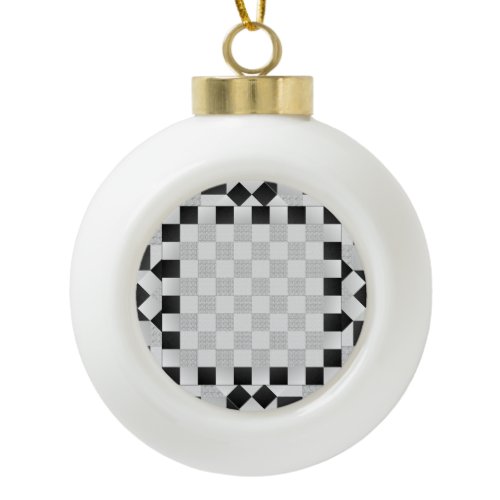 Chess Pad by Kenneth Yoncich Ceramic Ball Christmas Ornament