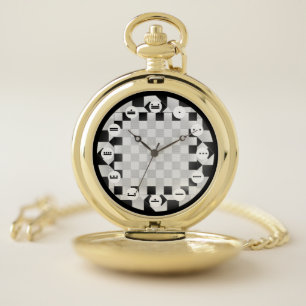 Chess Pad (Mayan Face) by Kenneth Yoncich Pocket Watch