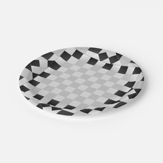 Chess Pad Paper Plates (Angled)