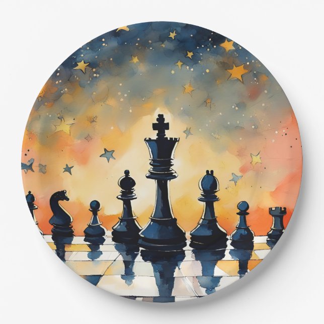 Chess Paper Plates (Front)