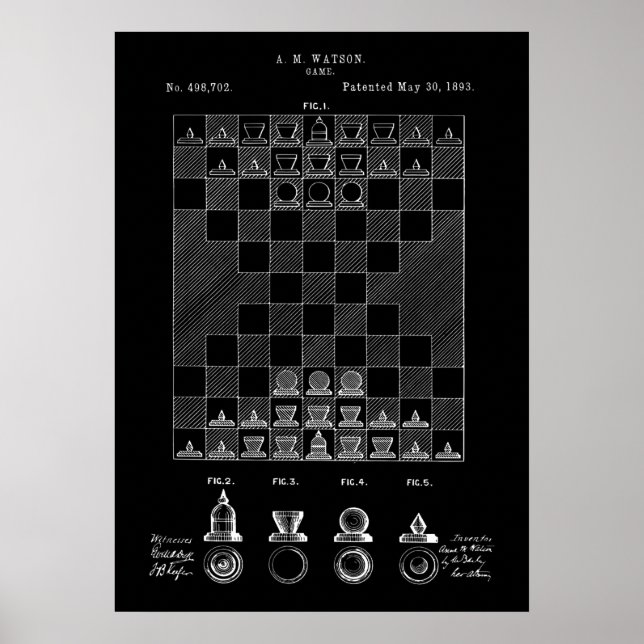 Chess Patent Poster (Front)