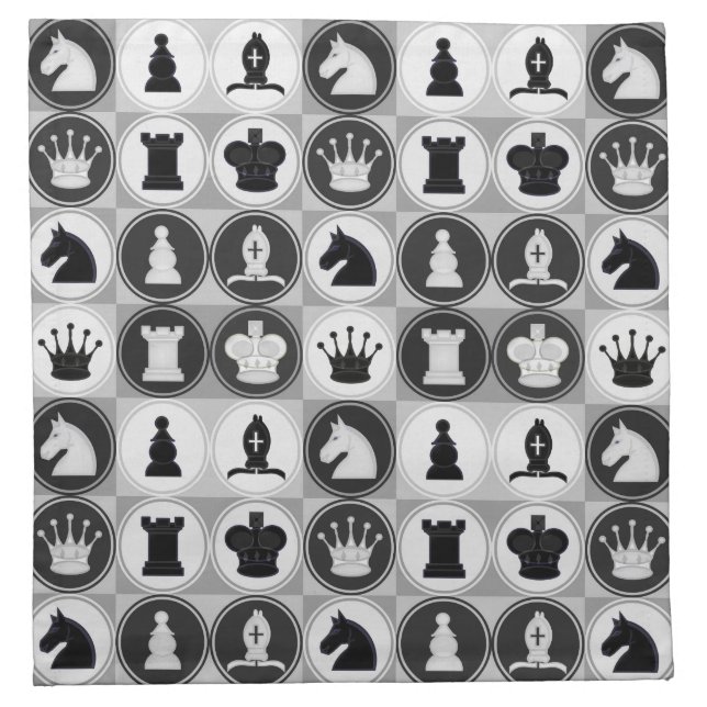 Chess Pattern Napkin (Front)