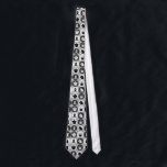Chess Pattern Neck Tie<br><div class="desc">Black and White Chess Pattern T-Shirt. A stylish chess pieces pattern with king, queen, rook, knight, bishop and pawn on a chessboard pattern. This cool nerdy chess T-Shirt is fully customizable, add your texts and images.</div>