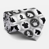 Chess Pattern Neck Tie (Rolled)
