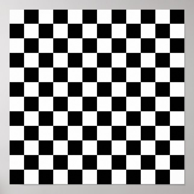 Chess Pattern Poster (Front)