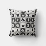Chess Pattern Throw Pillow at Zazzle