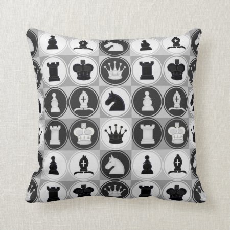 Chess Pattern Throw Pillow