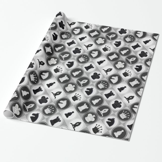 Chess Pattern Wrapping Paper (Unrolled)