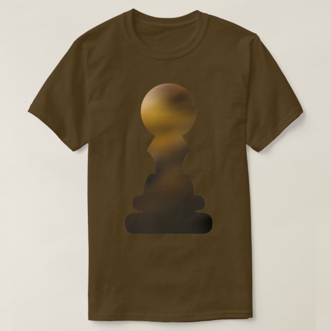 Chess pawn brown  T-Shirt (Design Front)