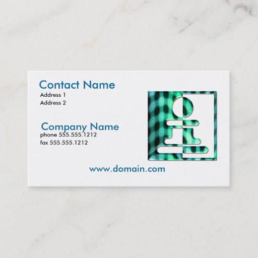 Customizable Chess Pawn Business Card