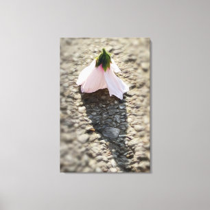 Chess pawn flower canvas print