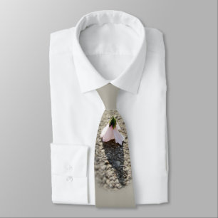 Chess pawn flower neck tie