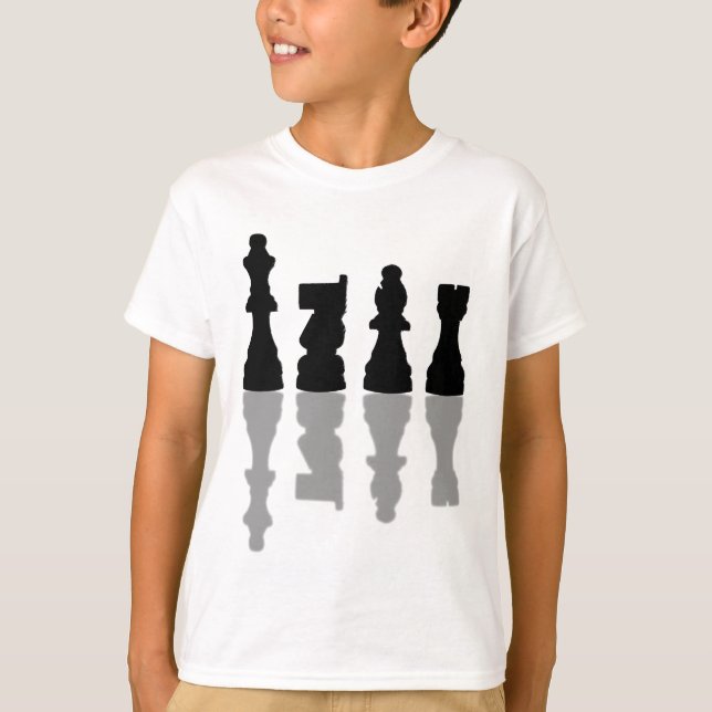 Chess peices reflection T-Shirt (Front)