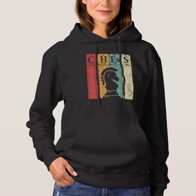Chess Periodic Table Elements Nerd Chess Player Vi Hoodie (Front)